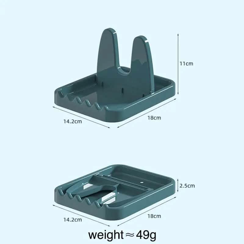 Foldable Pot Lid Rack Plastic Spoon Holder Stand Kitchen Supplies Organizer by DailySale