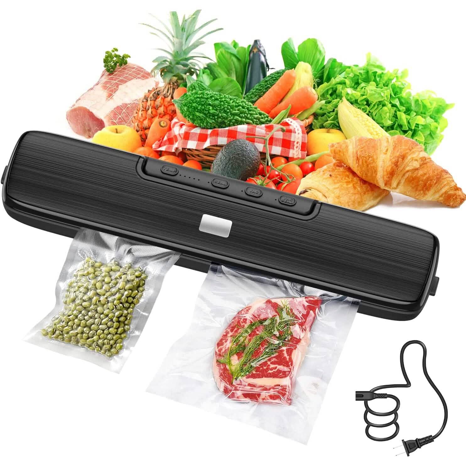 Food Vacuum Sealer Automatic Air Sealing System by DailySale