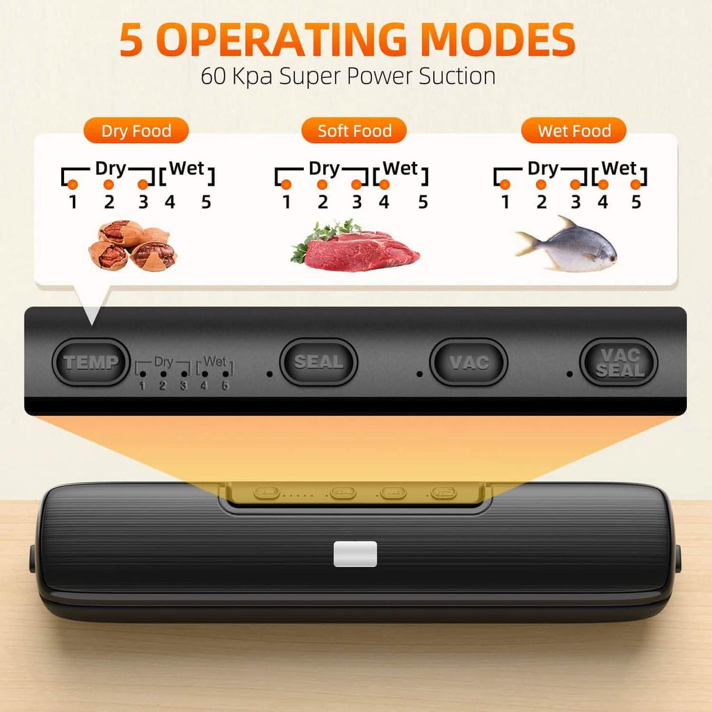 Food Vacuum Sealer Automatic Air Sealing System by DailySale