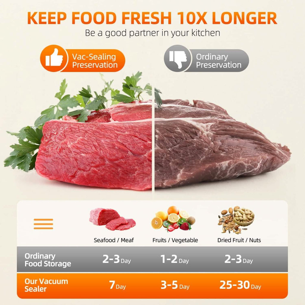 Food Vacuum Sealer Automatic Air Sealing System by DailySale