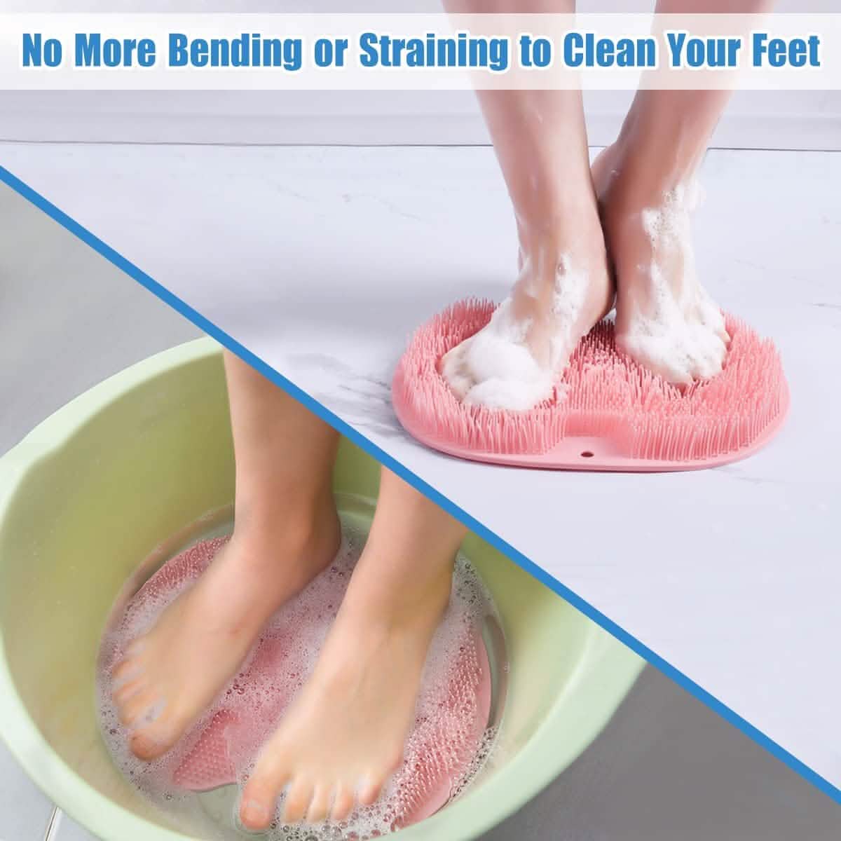 Foot Scrubber Back Brush Bathroom Massager by DailySale
