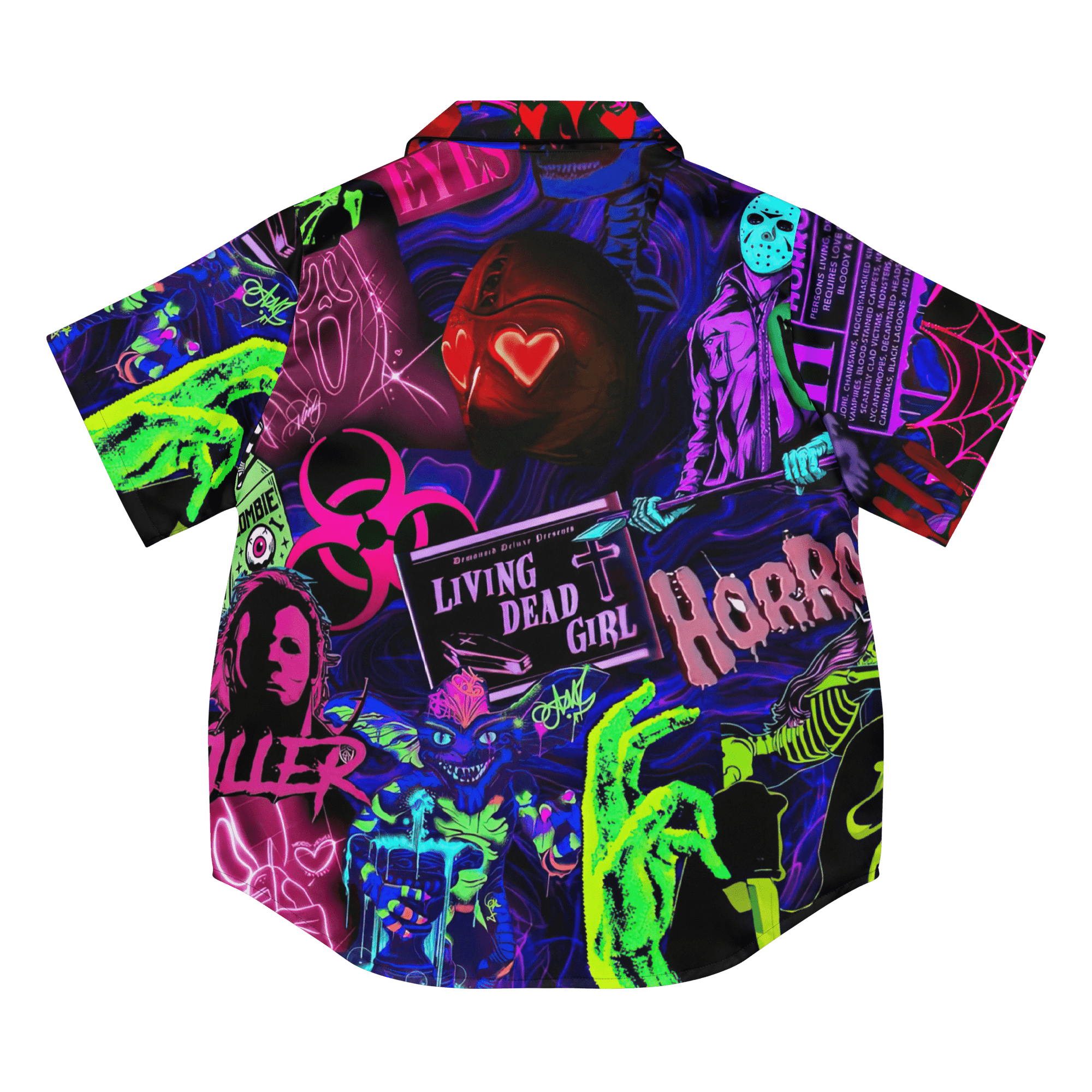Freaky Frights Silky Pajama Top by Goth Cloth Co.