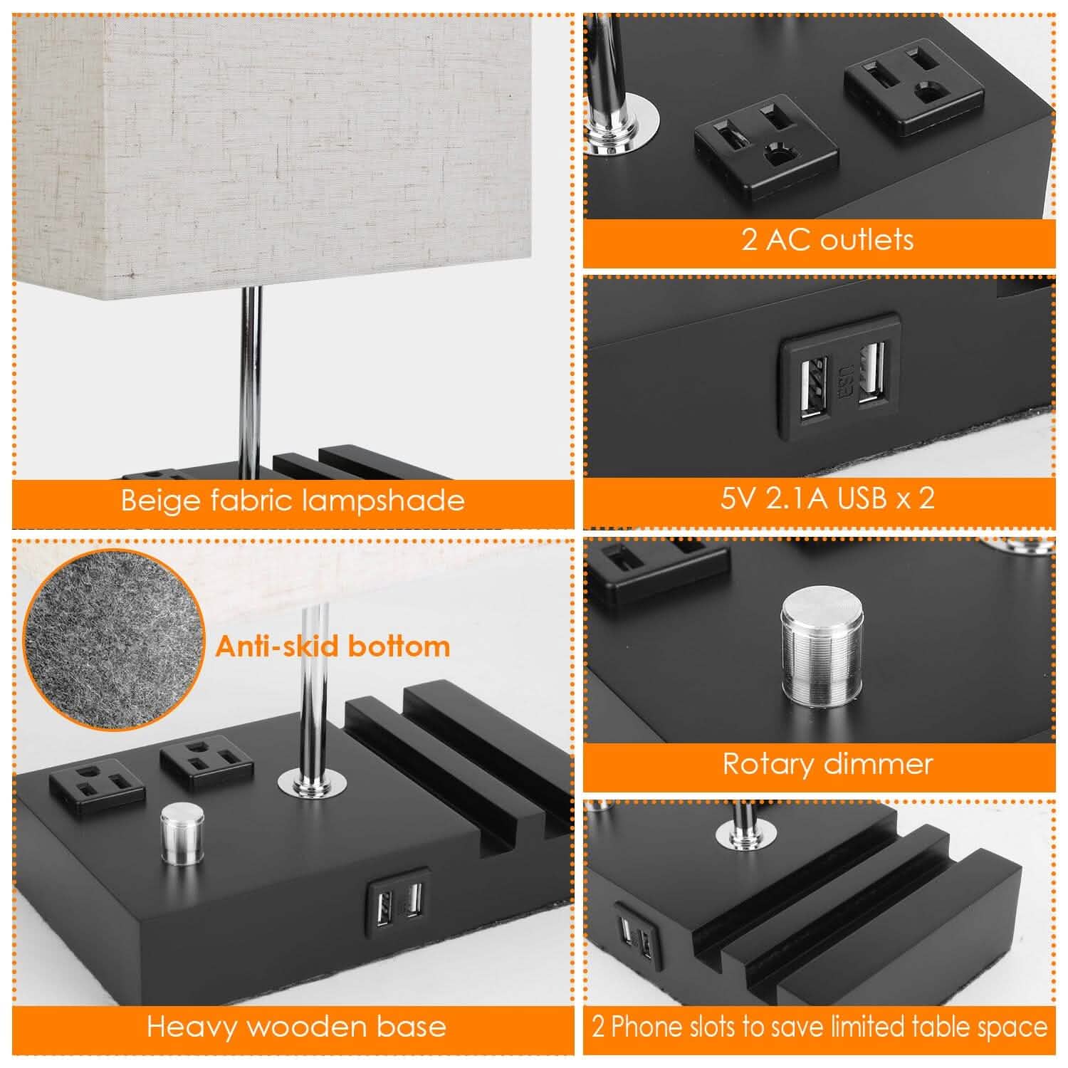Fully Dimmable Table Lamp by DailySale