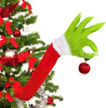 Furry Green Monster Elf Arms Hand for Christmas Tree Ornaments by DailySale