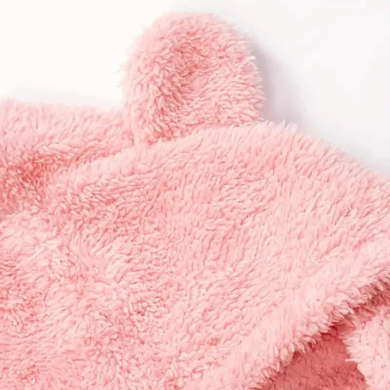 Fuzzy Hooded Pajama Jumpsuit For Music Festival, Long Sleeve Zipper Lingerie & Sleepwear by DailySale