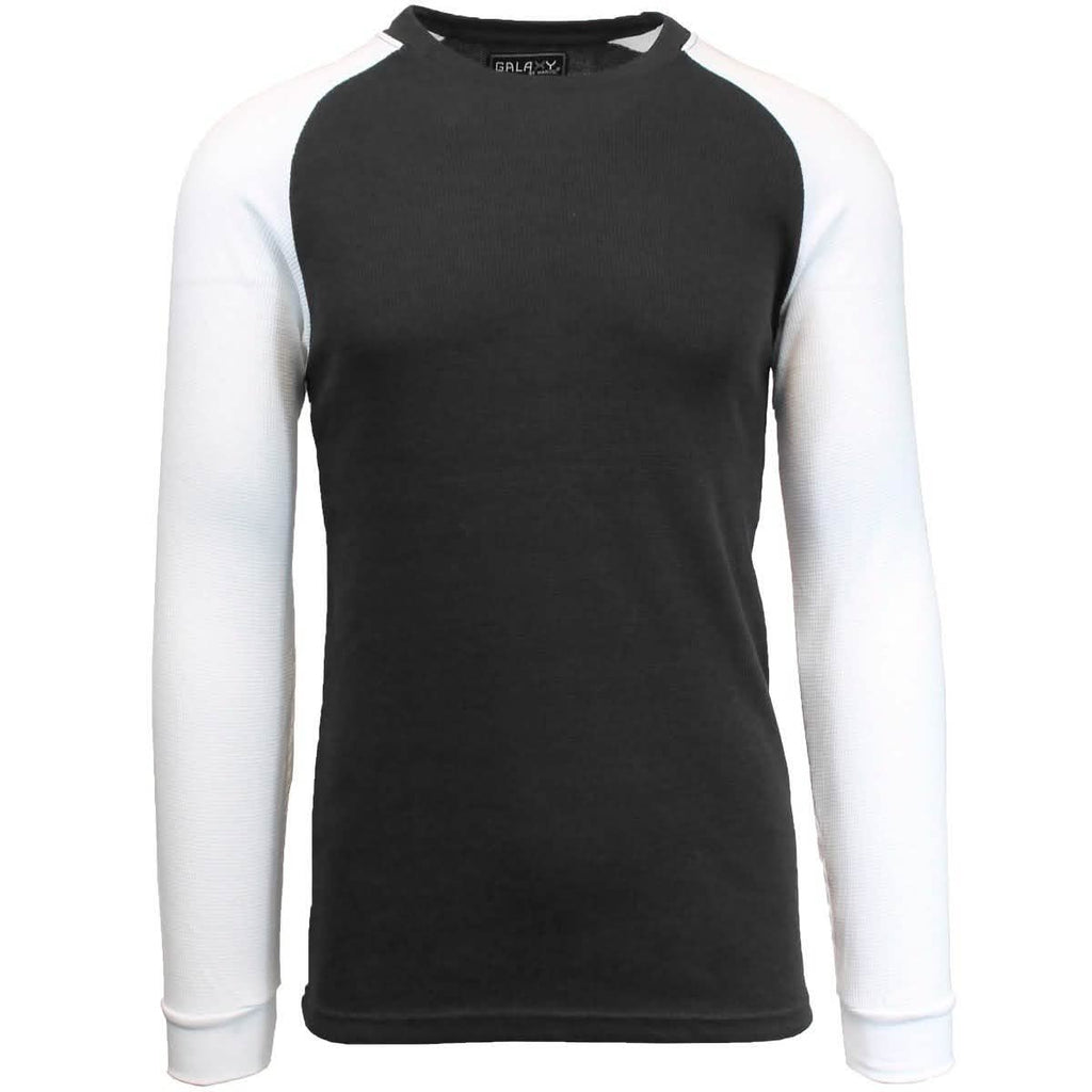 Galaxy by Harvic Men's Raglan Thermal Shirt - Assorted Sizes