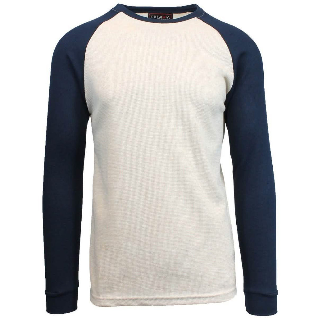 Galaxy by Harvic Men's Raglan Thermal Shirt - Assorted Sizes