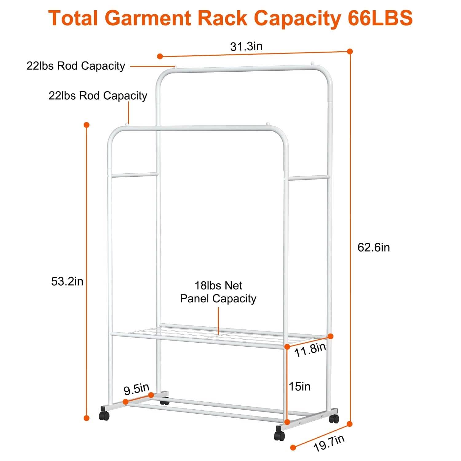 Garment Hanging Rack Clothing Organizer by DailySale