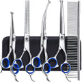 Gimars 6-in-1 Professional Stainless Steel Safety Pet Grooming Scissors by DailySale