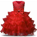 Girl Dress Kids Ruffles Lace Party Wedding Gown by DailySale