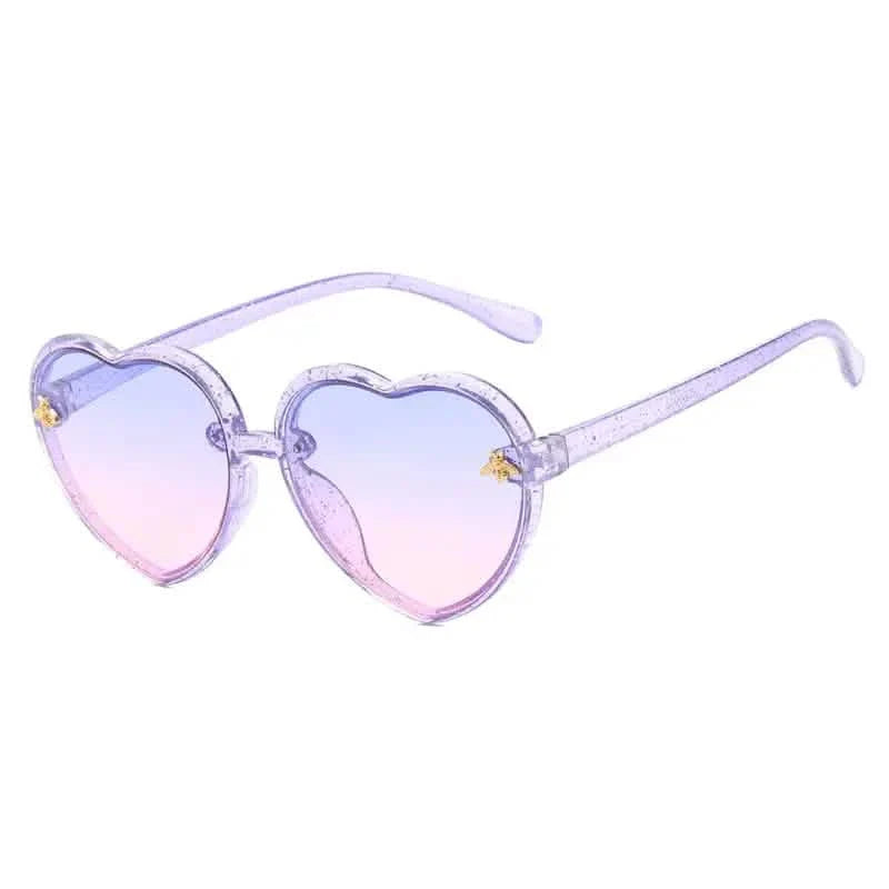 Girls Sunglasses UV Protection Heart Shaped Little Bee Decor Sunshade Glasses by DailySale