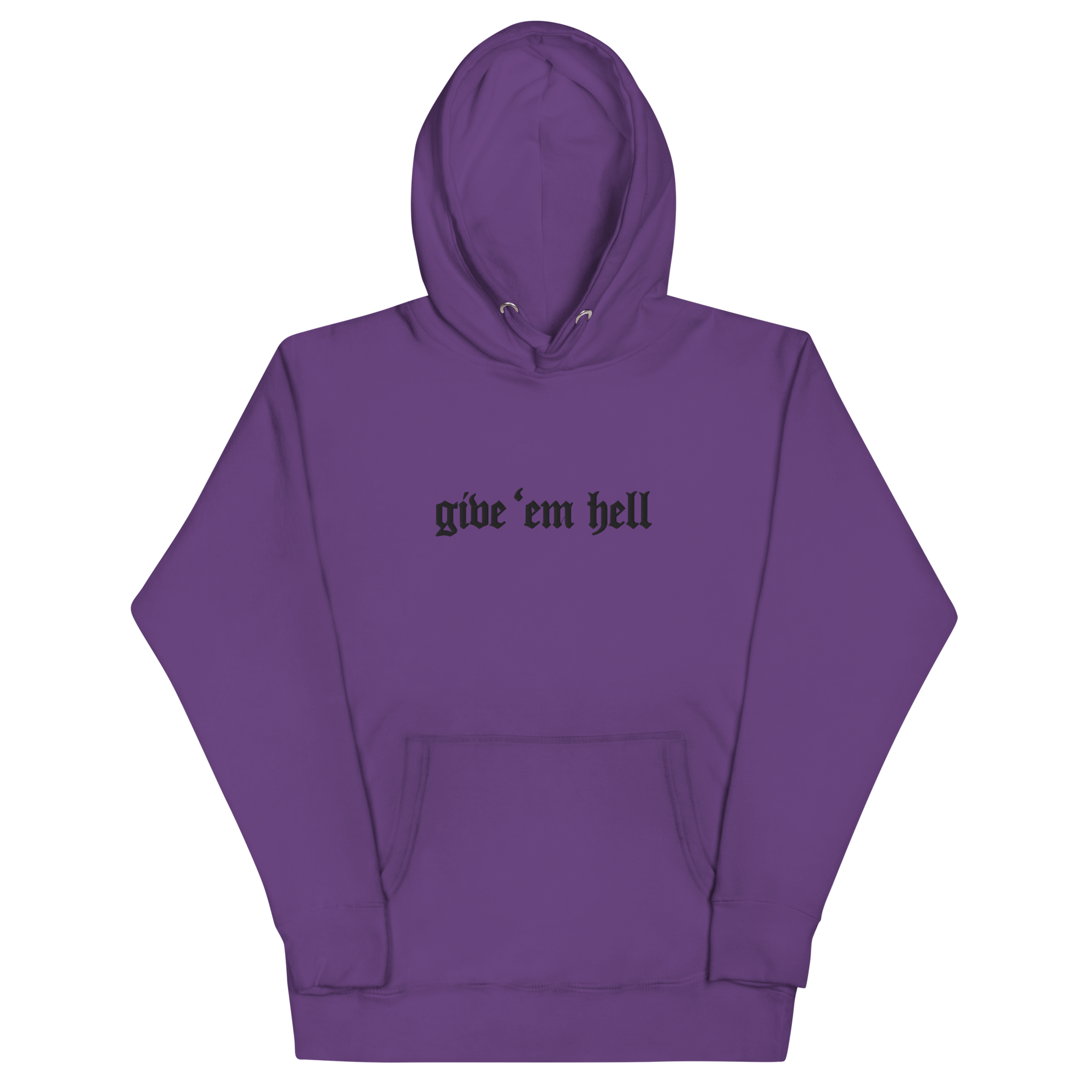 Give 'Em Hell Unisex Hoodie by Goth Cloth Co.