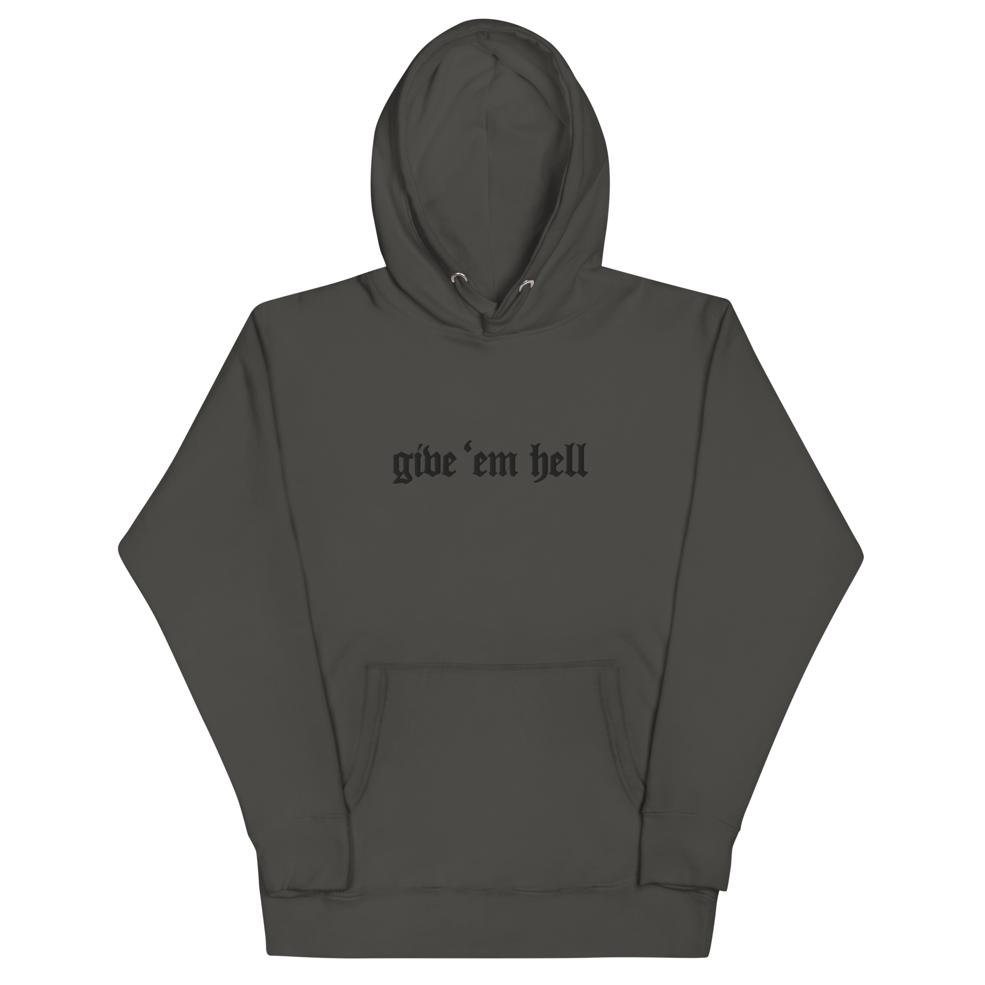 Give 'Em Hell Unisex Hoodie by Goth Cloth Co.