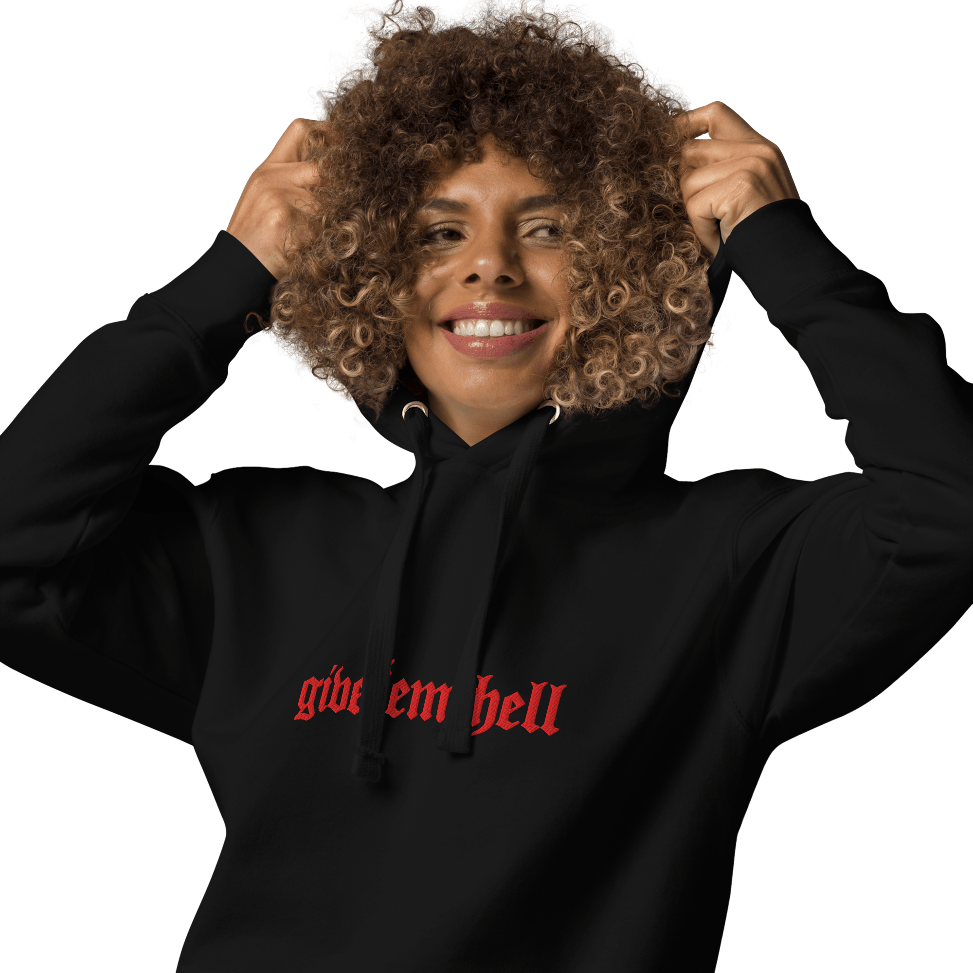 Give 'Em Hell Unisex Hoodie by Goth Cloth Co.