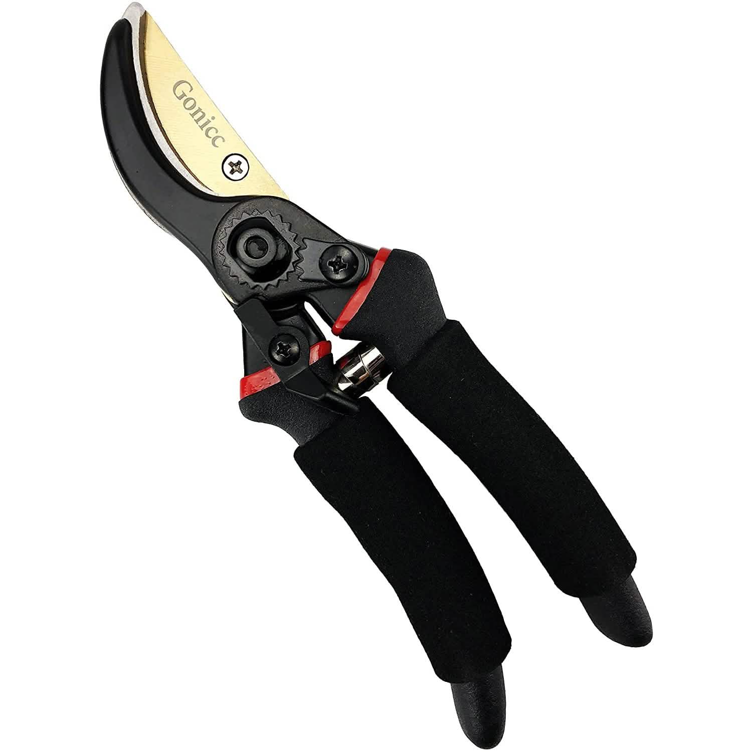 Gonicc 8" Professional Premium Titanium Bypass Pruning Shears by DailySale