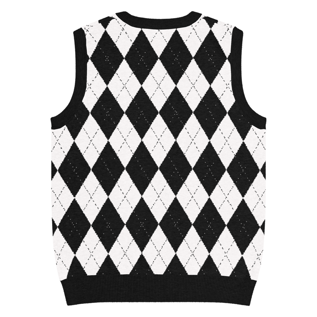 Carnival Chic Knit V-Neck Vest by Goth Cloth Co.