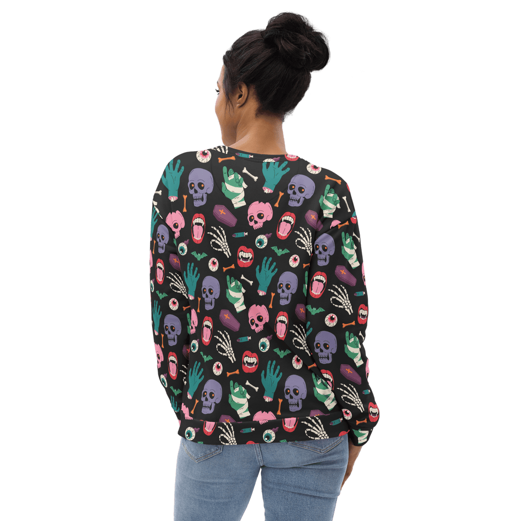 Graveyard Smash Unisex Sweatshirt by Goth Cloth Co.