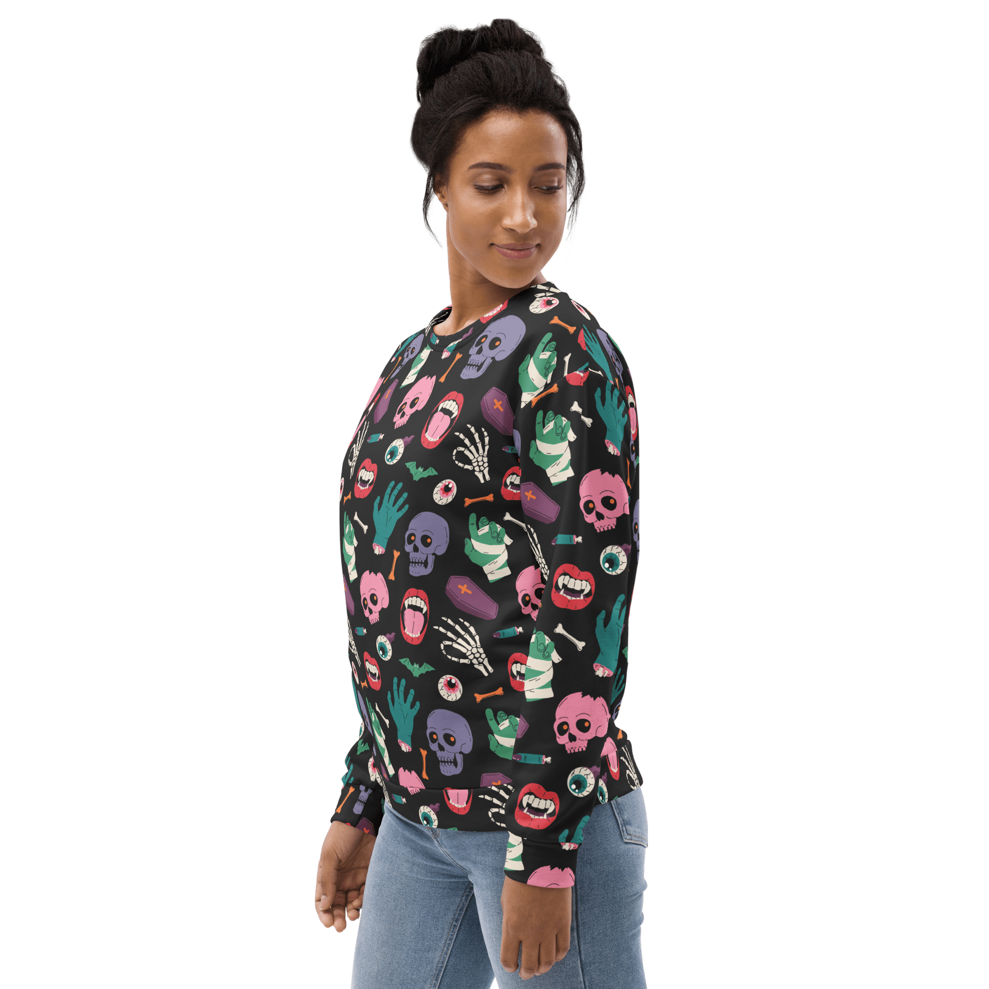 Graveyard Smash Unisex Sweatshirt by Goth Cloth Co.