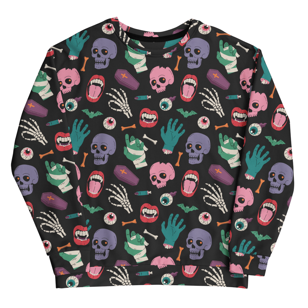 Graveyard Smash Unisex Sweatshirt by Goth Cloth Co.