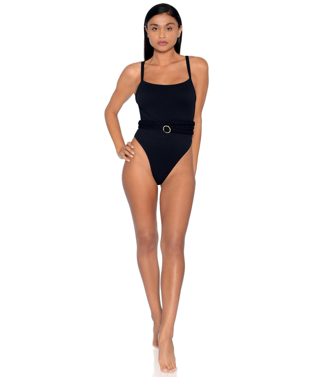 Greece Belted One-Piece by Acqua de Luxe Beachwear