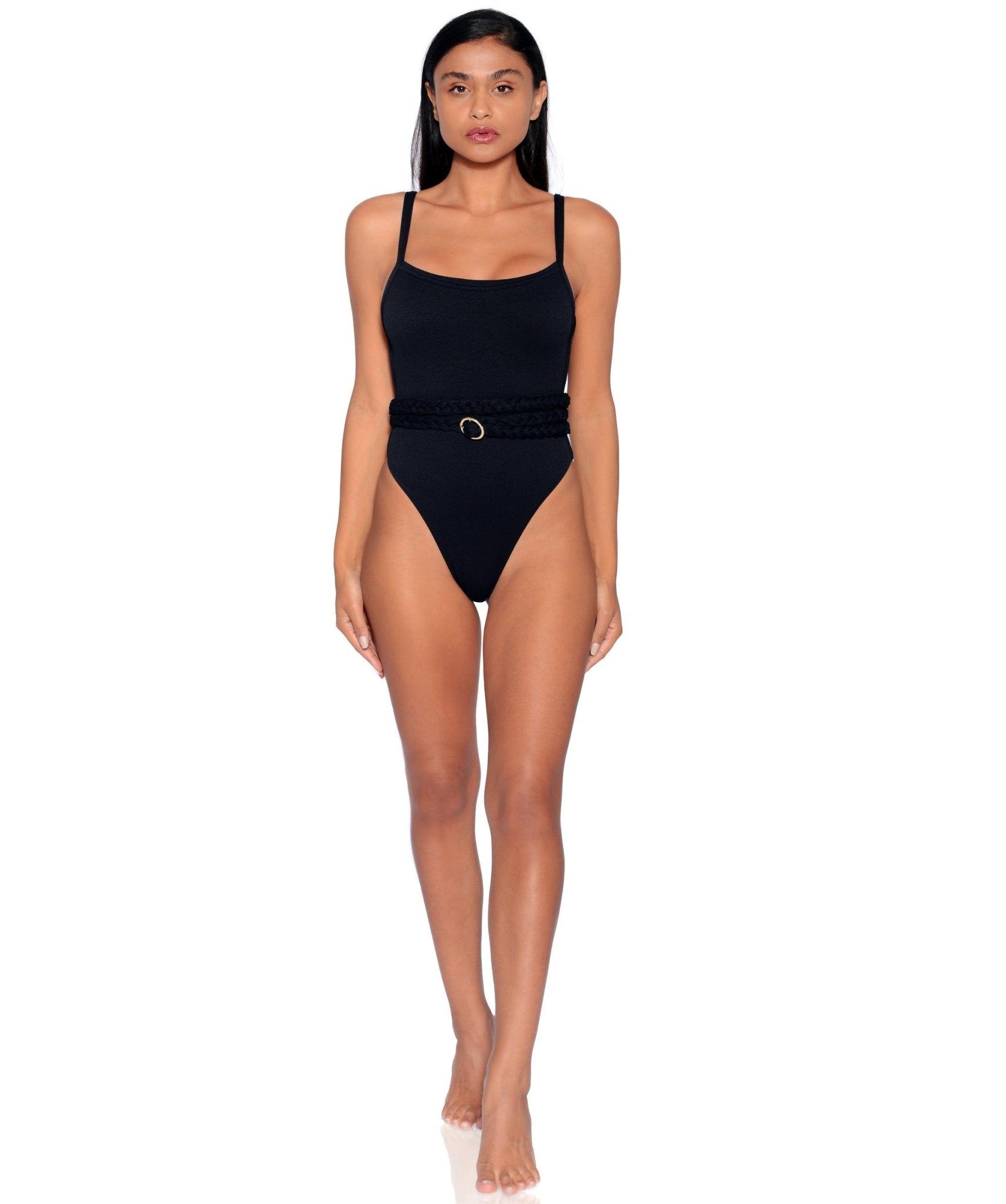 Greece Belted One-Piece by Acqua de Luxe Beachwear