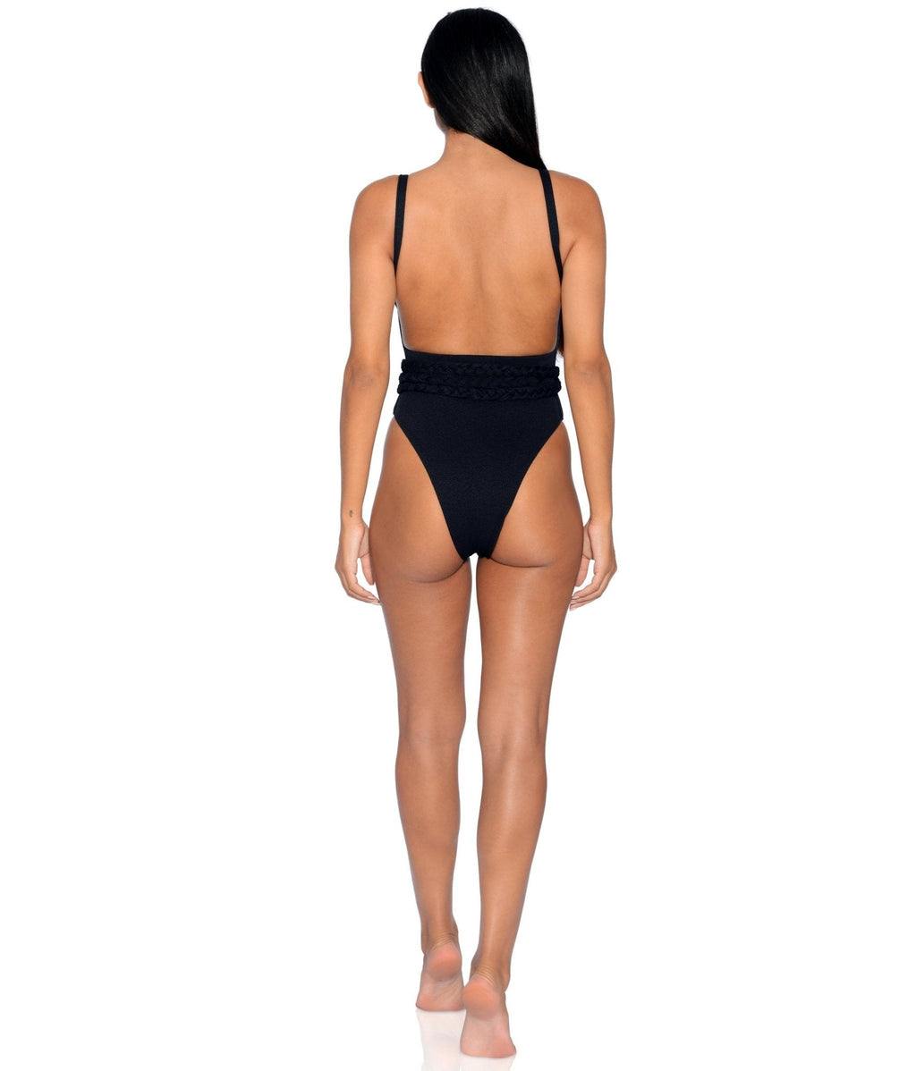 Greece Belted One-Piece by Acqua de Luxe Beachwear