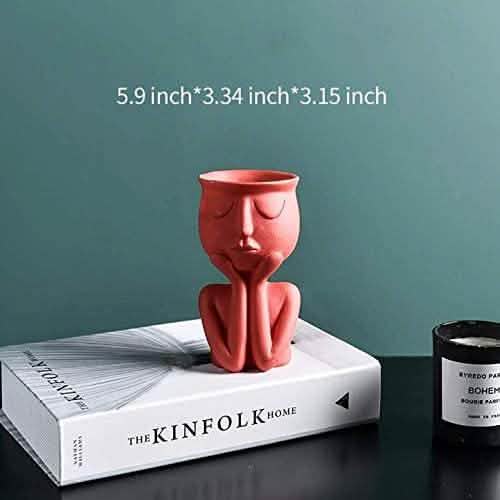 Greneric Character Portrait Flower Pot Resin Succulents Plant Pot by DailySale