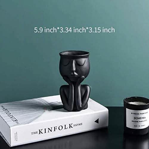 Greneric Character Portrait Flower Pot Resin Succulents Plant Pot by DailySale