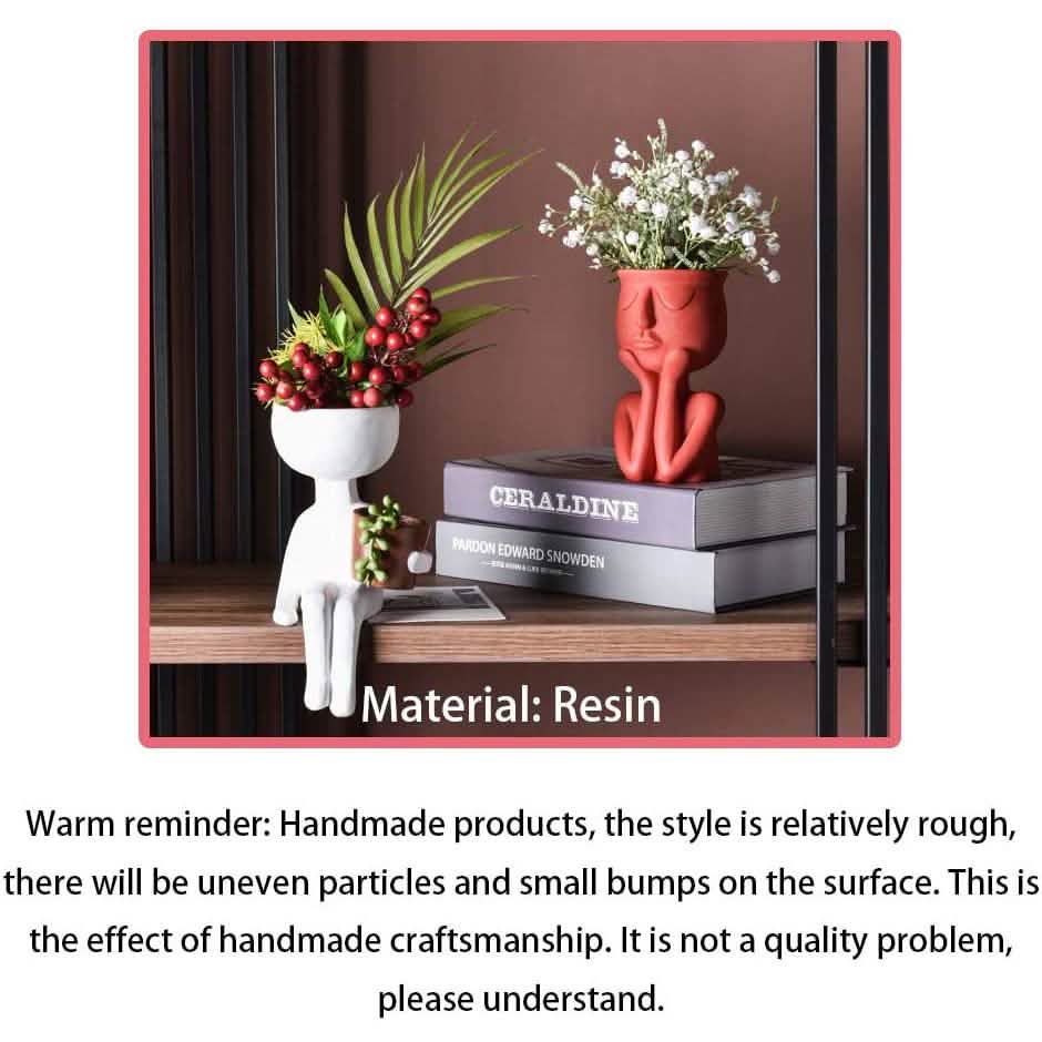 Greneric Character Portrait Flower Pot Resin Succulents Plant Pot by DailySale