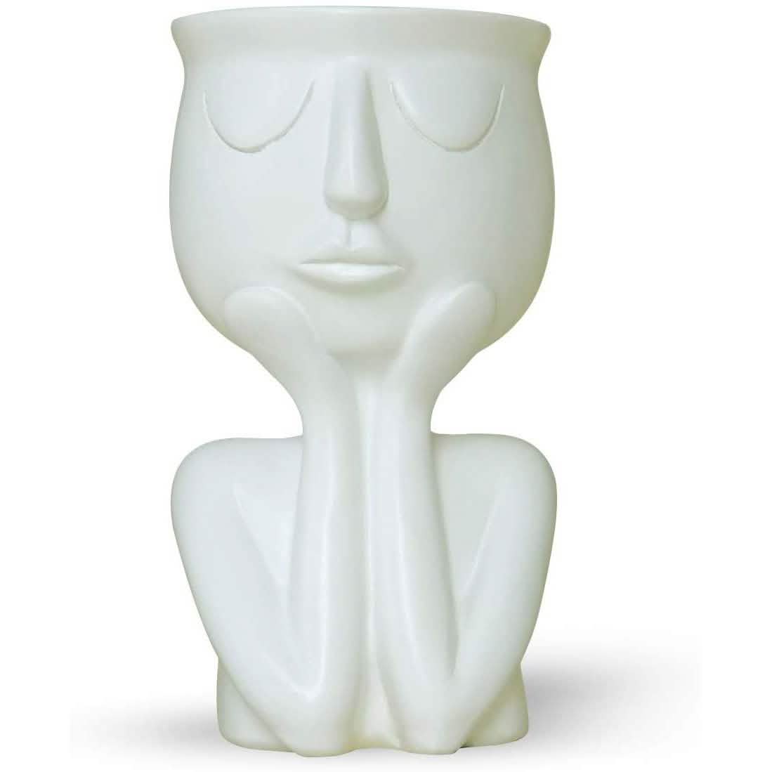 Greneric Character Portrait Flower Pot Resin Succulents Plant Pot by DailySale