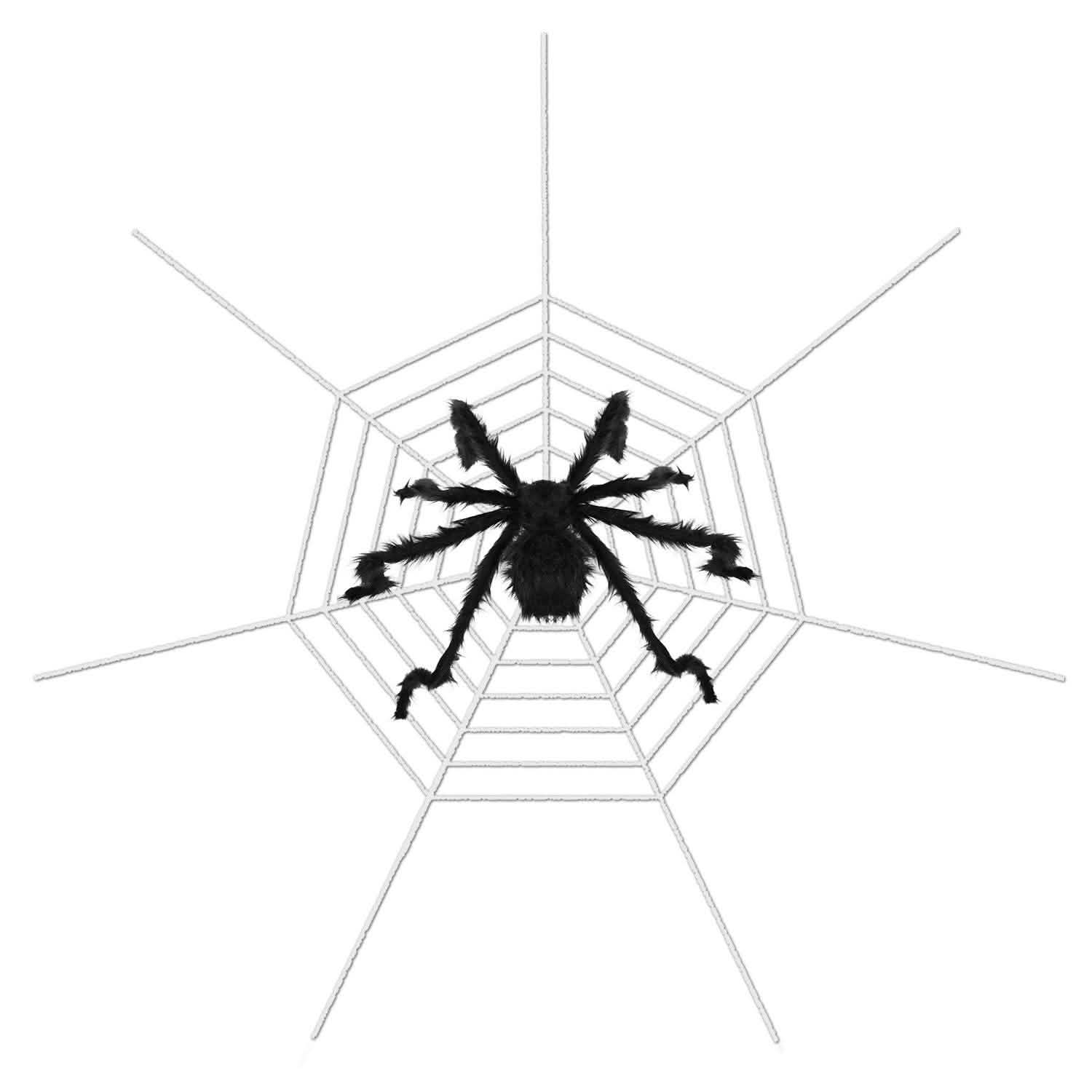 Halloween Decorations Spider 49" with 126" Tarantula Mega Spider Web by DailySale