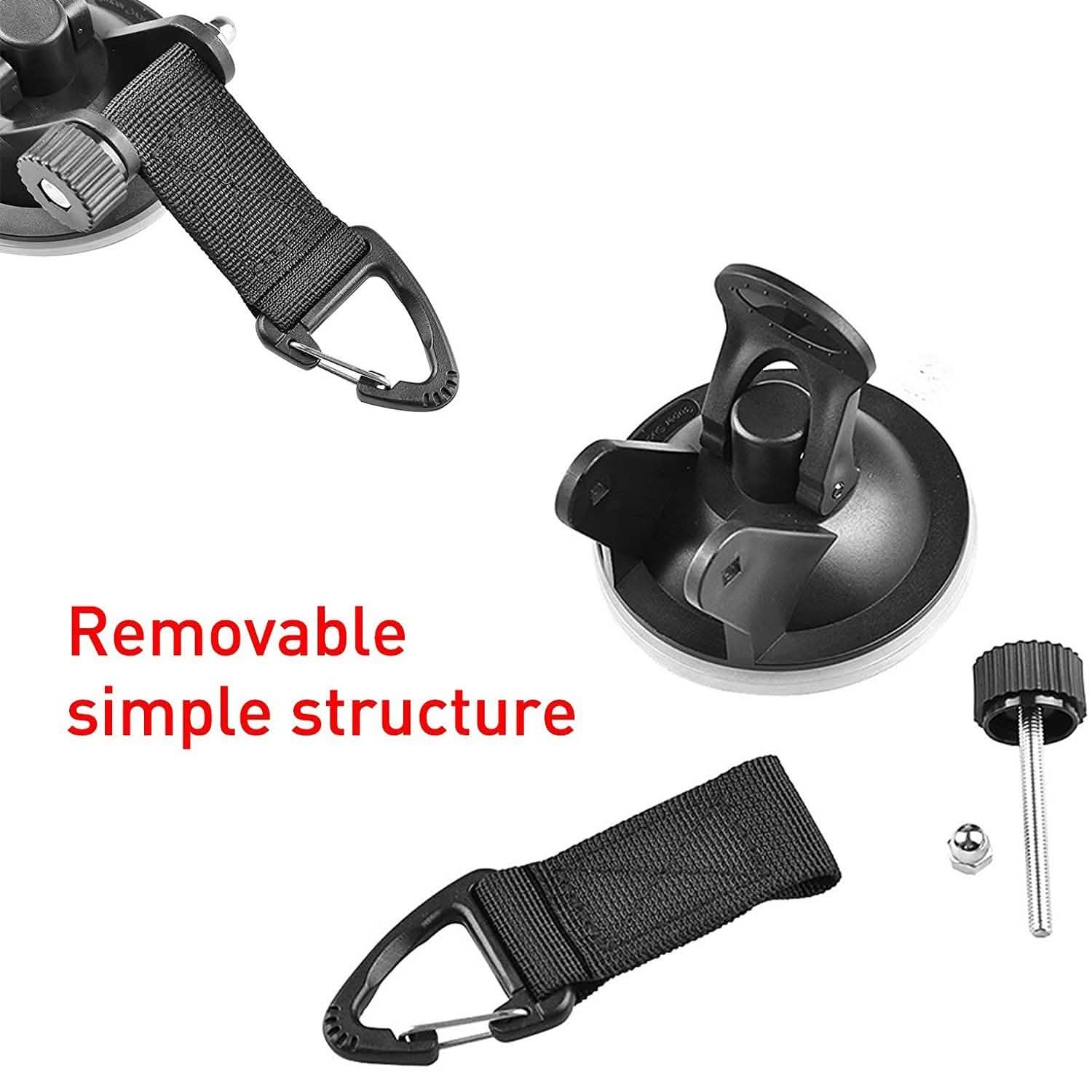 Hamnor Heavy Duty Car Camping Tie Down Suction Cups with Hooks by DailySale