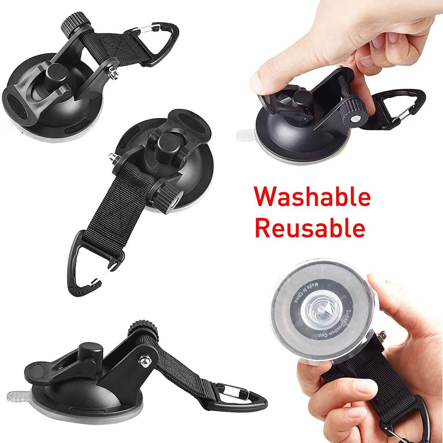Hamnor Heavy Duty Car Camping Tie Down Suction Cups with Hooks by DailySale