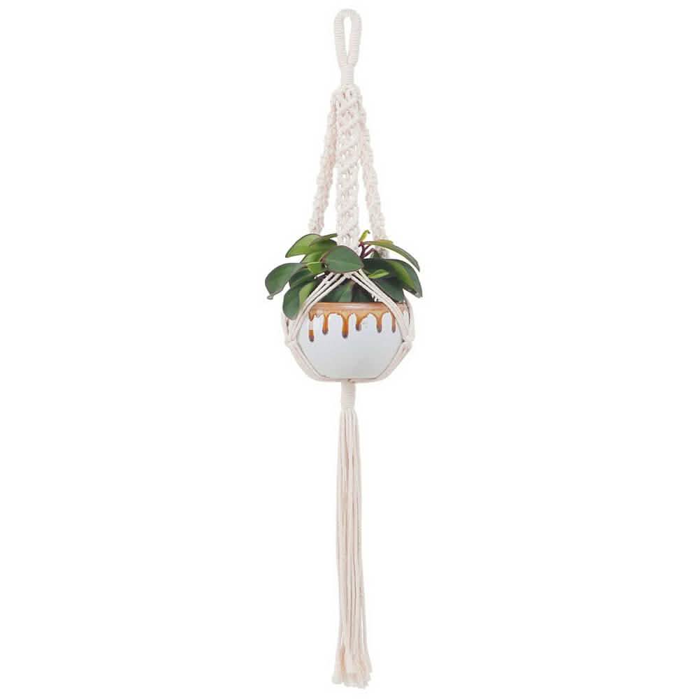 Hand Woven Macrame Tapestry Plant Hanger Holder by DailySale