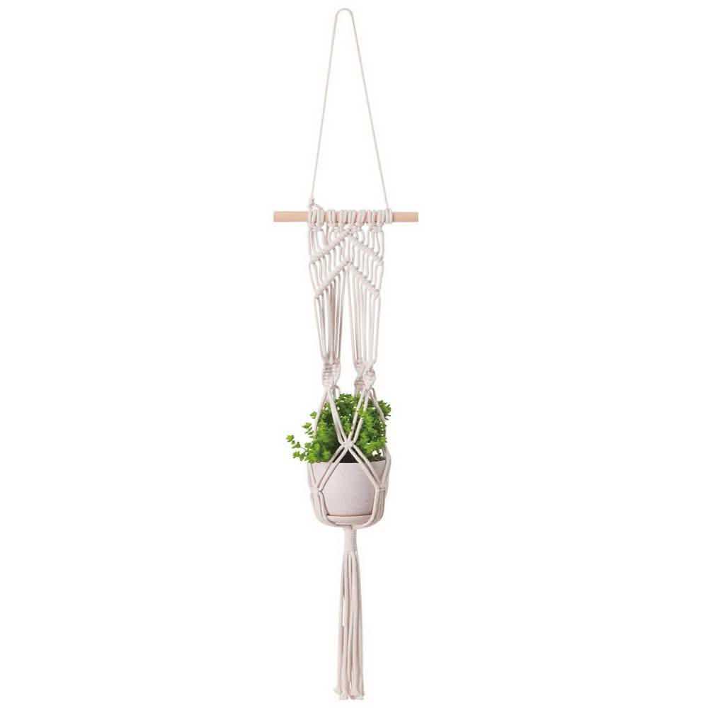 Hand Woven Macrame Tapestry Plant Hanger Holder by DailySale