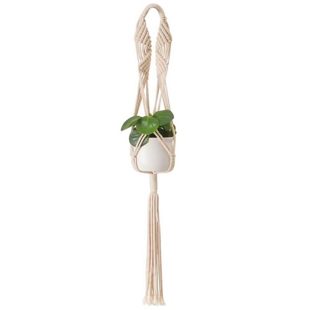 Hand Woven Macrame Tapestry Plant Hanger Holder by DailySale