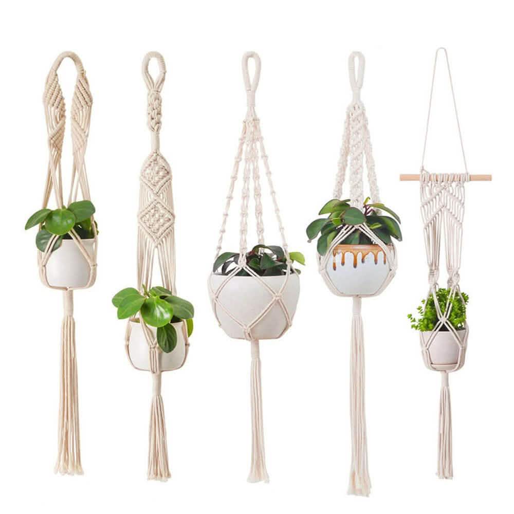 Hand Woven Macrame Tapestry Plant Hanger Holder by DailySale