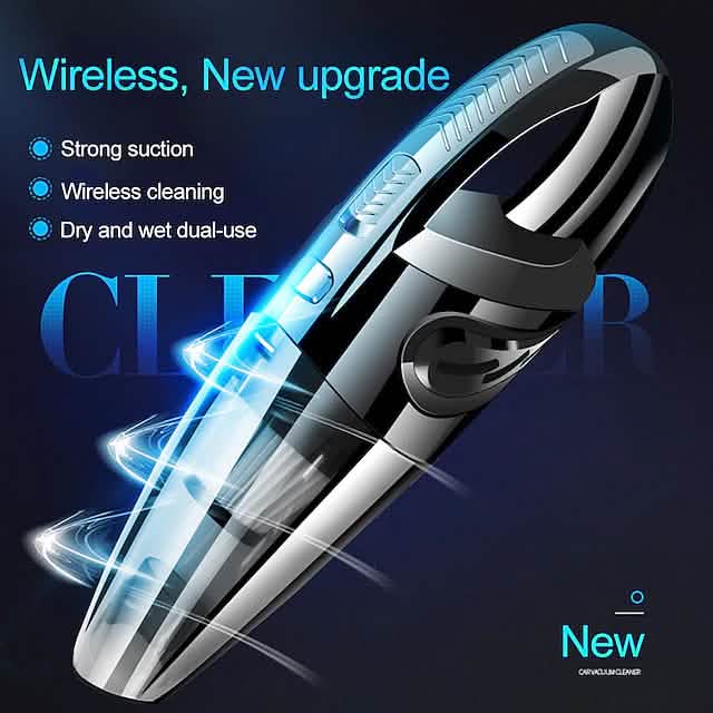 Handheld Rechargeable Wireless Car Vacuum by DailySale
