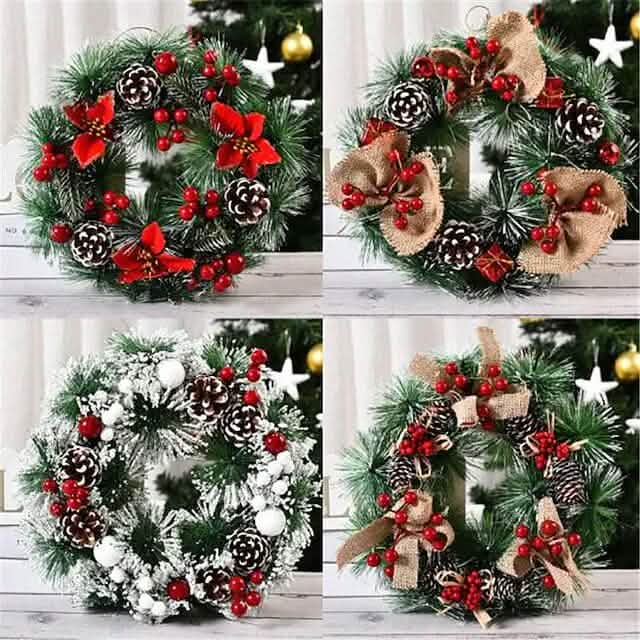 Handmade Christmas Decorative Wreaths by DailySale
