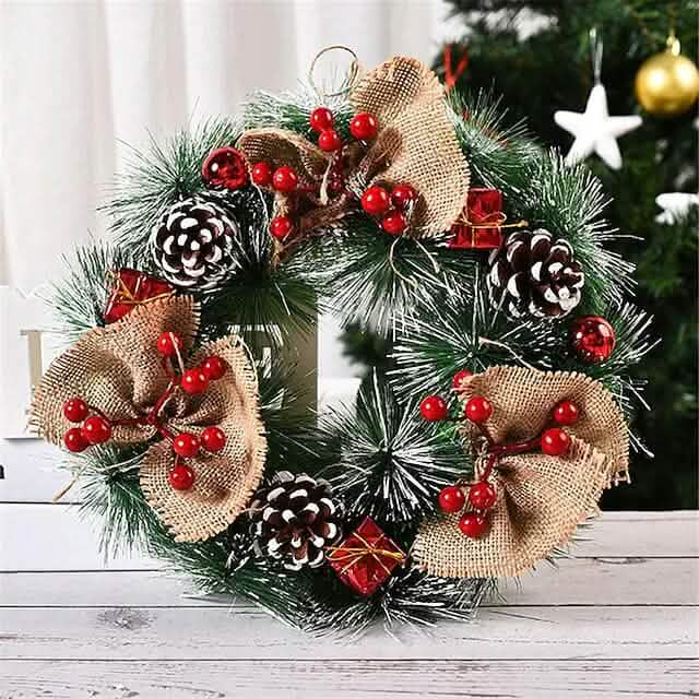 Handmade Christmas Decorative Wreaths by DailySale