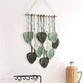 Handwoven Cotton Rope Leaf Tapestry by DailySale