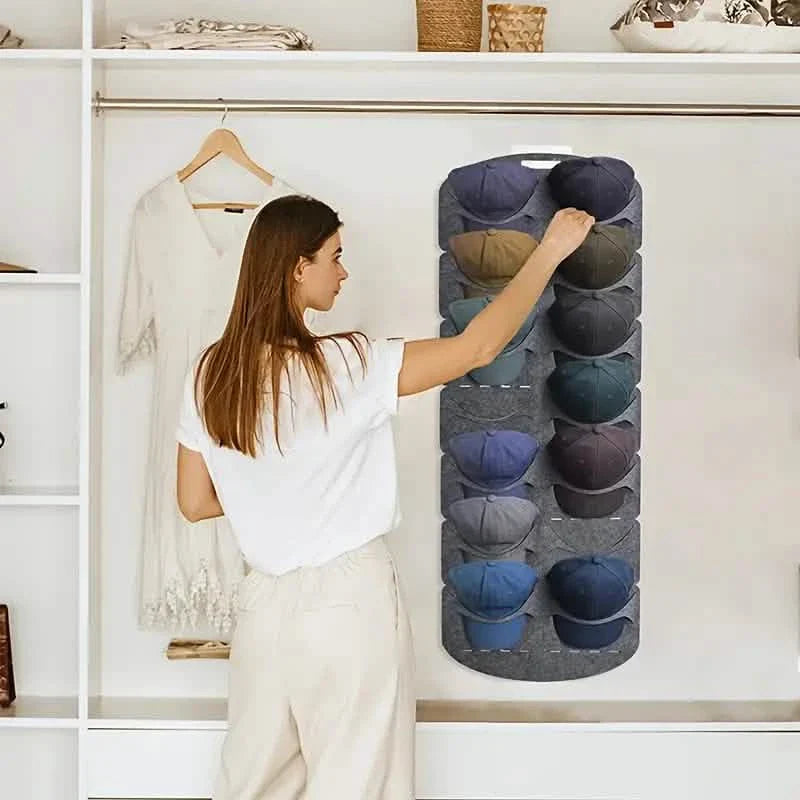 Hanging Hat Organizers For Baseball Cap Felt Storage Holders by DailySale