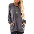 Haute Edition Women's Ultra Soft Long Sleeve Pullover Sweatshirt by DailySale