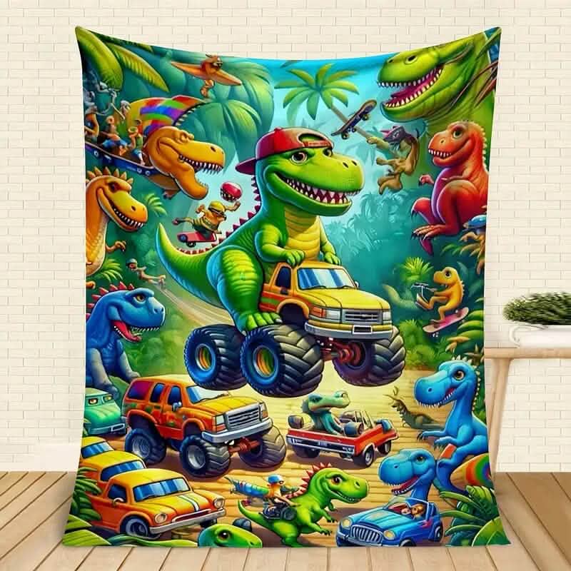 HD Digital Print Flannel Throw Blanket by DailySale