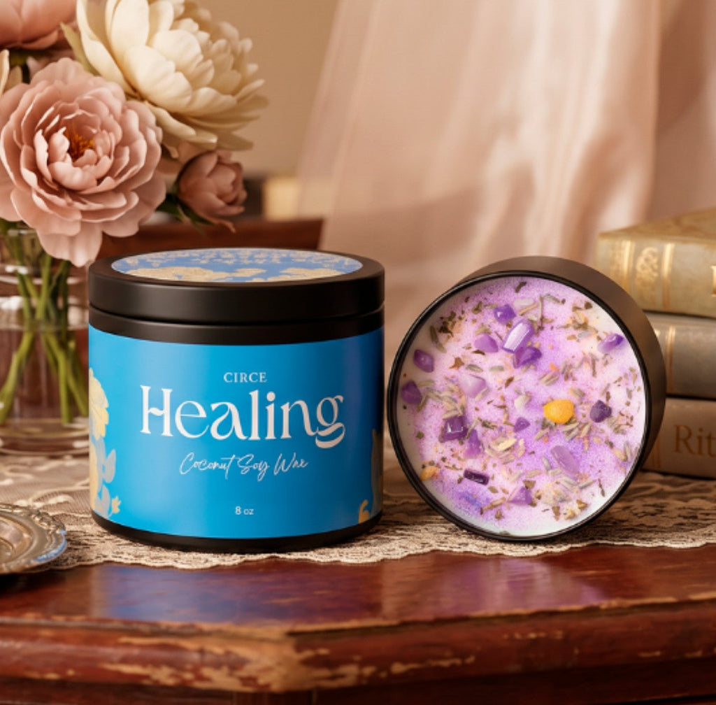 Healing Ritual Candle — 8‑oz Recovery & Wellness Candle by Circe Boutique