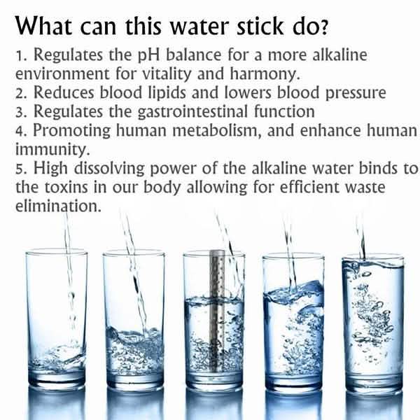 Health PH Ionizer Negative Ion Alkaline Water Purifier Stick by DailySale
