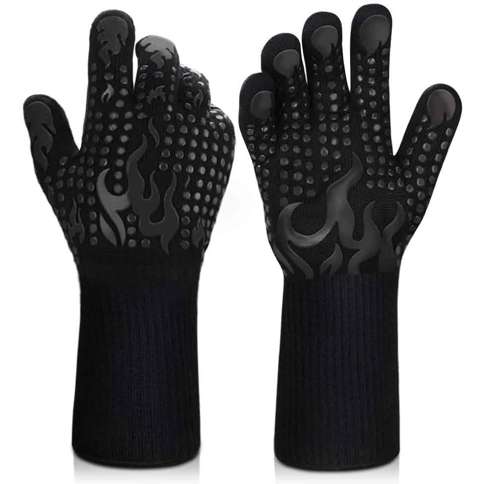 Heat Resistant Grilling Long Silicone Non-Slip Gloves by DailySale