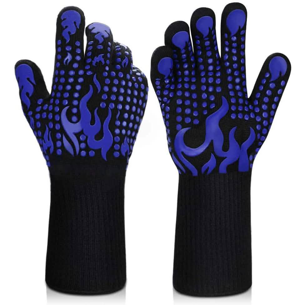 Heat Resistant Grilling Long Silicone Non-Slip Gloves by DailySale