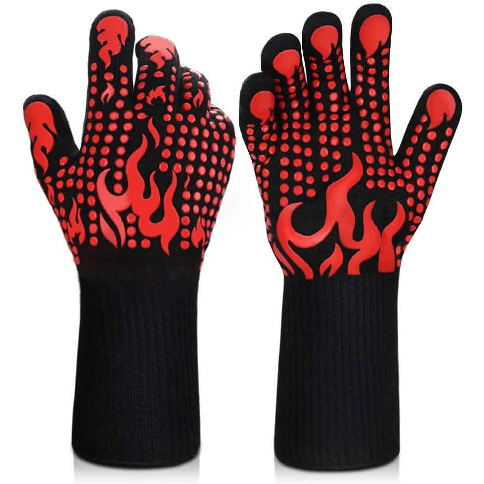 Heat Resistant Grilling Long Silicone Non-Slip Gloves by DailySale