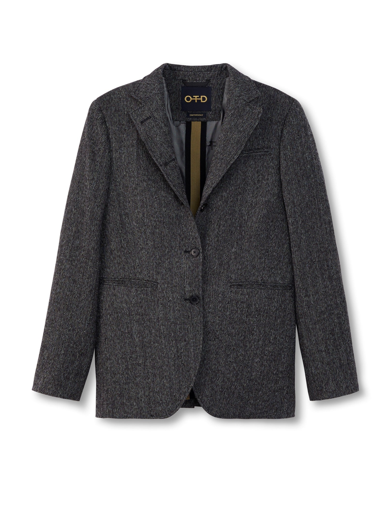 Herringbone Single-Breasted Jacket - Goddess Imports Marketplace